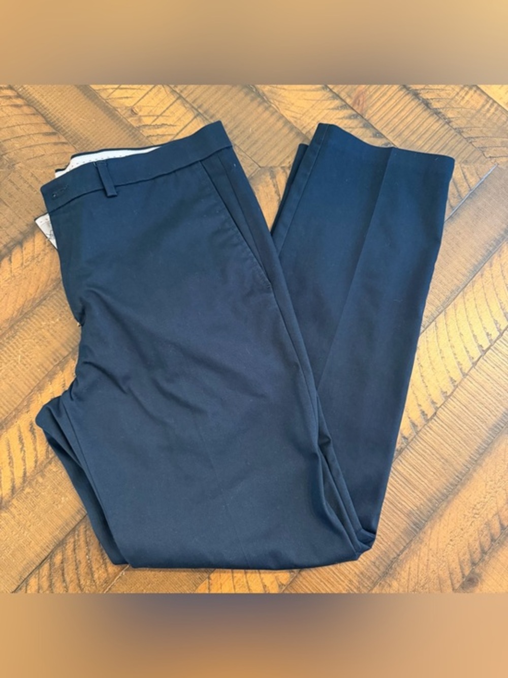 Haggar Navy Straight Leg Dress Pants